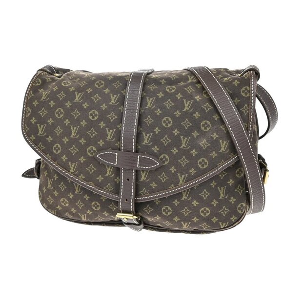 LOUIS VUITTON Saumur 30 Shoulder Bag Monogram Mini Lin Canvas BN M95227 73FB911 - Picture 1 of 16